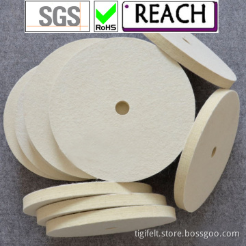 Polishing felt wheel